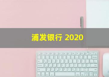 浦发银行 2020